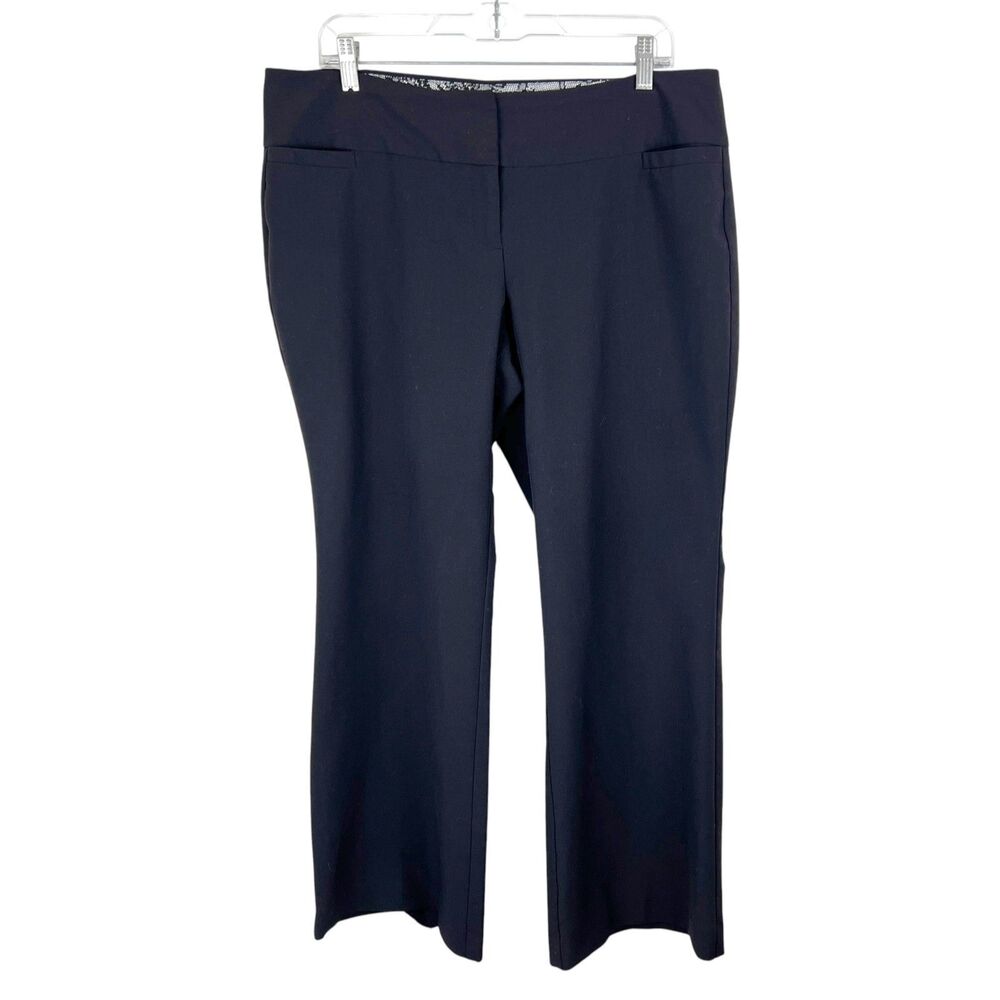 Metaphor Modern Fit Bootcut Pants Women 12 Short Black 36 x 28 Solid Bottoms